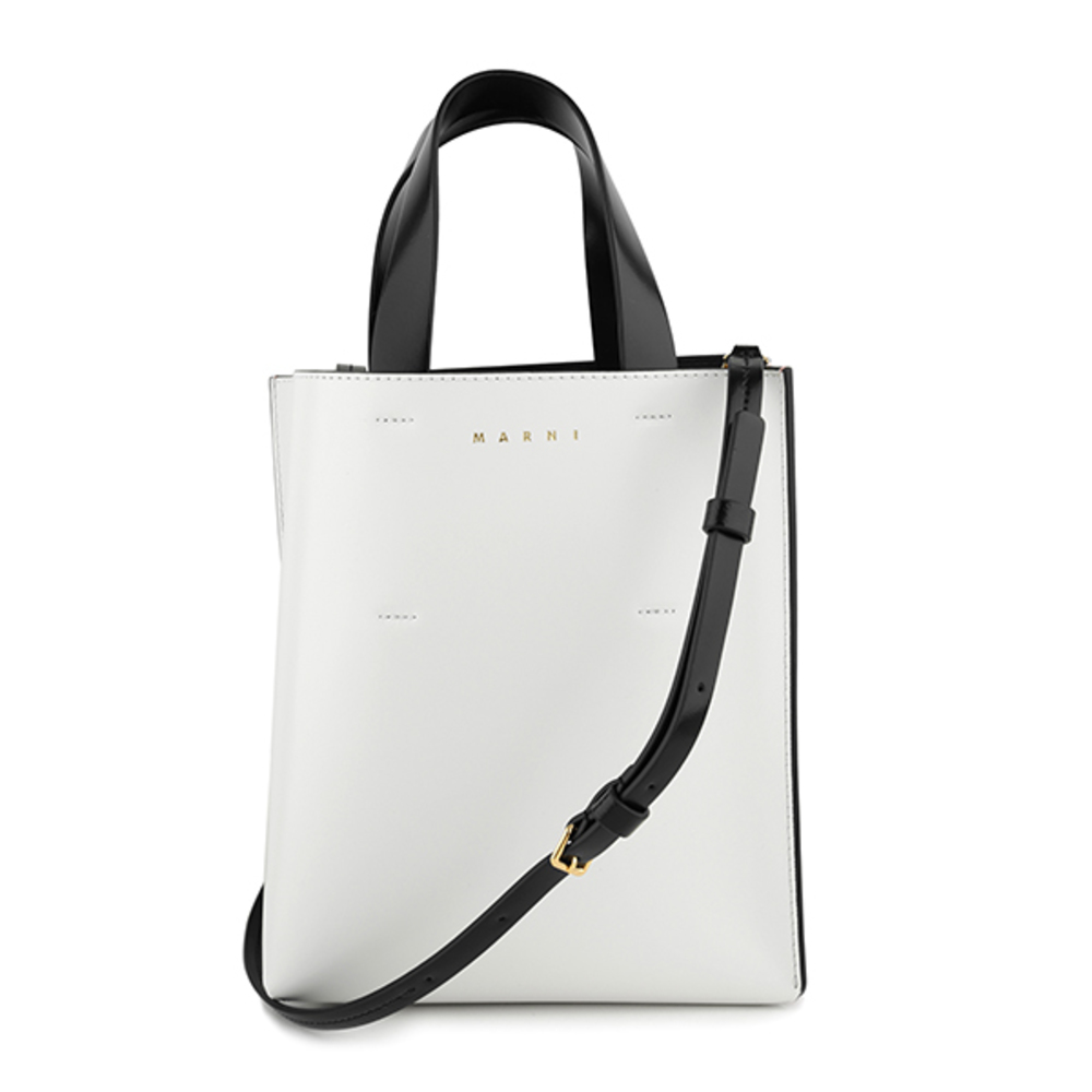 Marni Shoulder Bag Museo White Pink - Picture 2 of 9